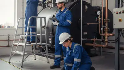 Minneapolis, MN plumber repairing a boiler for reliable winter heating service