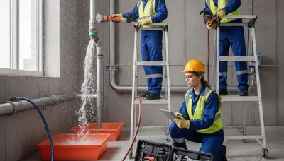 Emergency plumber in Minneapolis, MN responding to burst pipe and leak repair