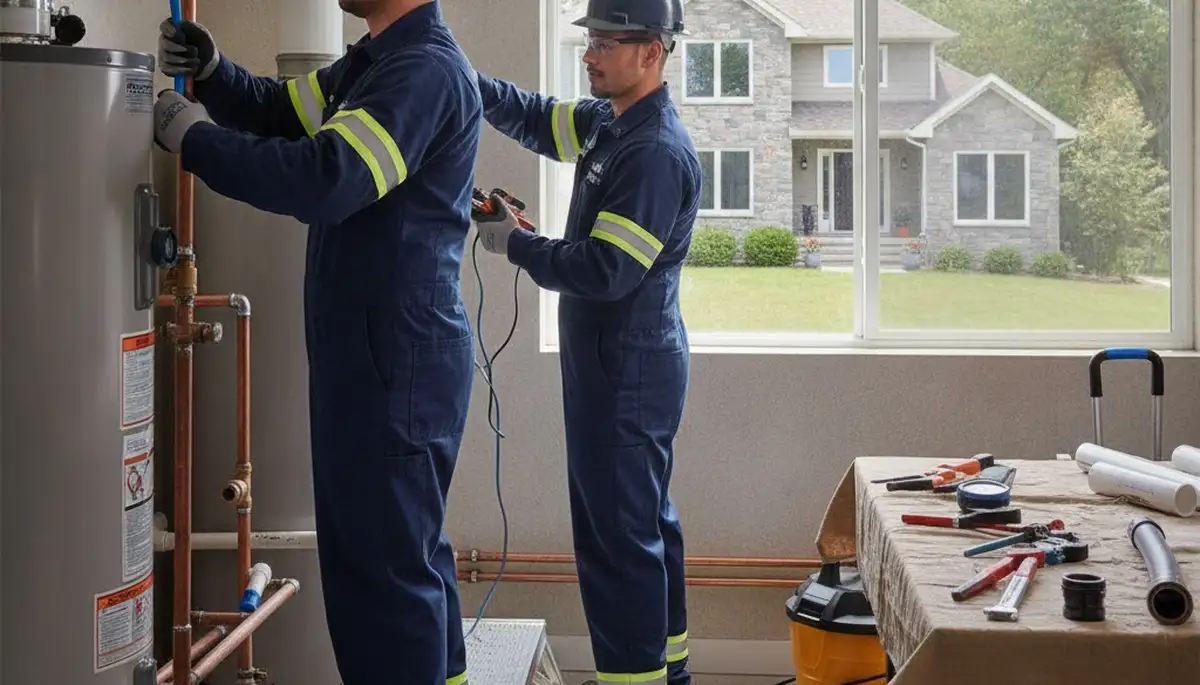 Minneapolis, MN plumber repairing an emergency plumbing issue for a local home or business