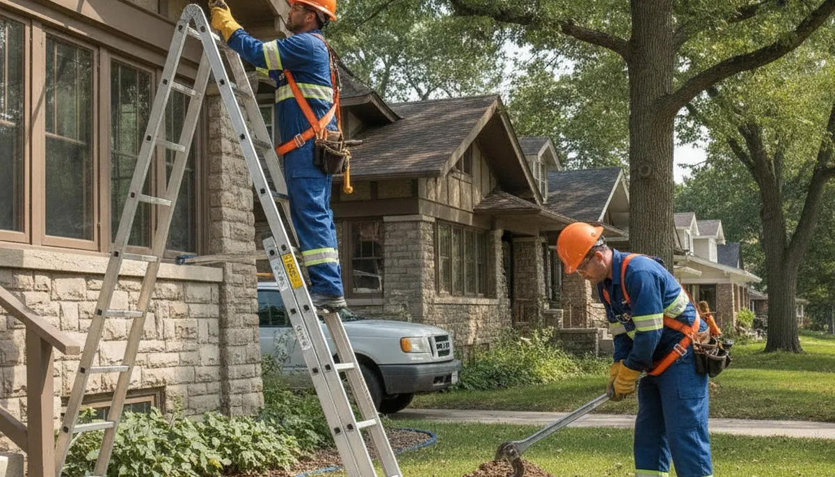 Minneapolis MN plumber repairing an emergency leak for a residential plumbing service
