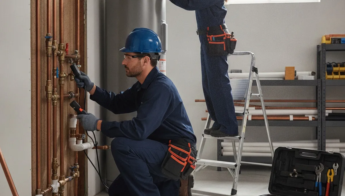 Minneapolis, MN plumber repairing pipes for emergency plumbing service