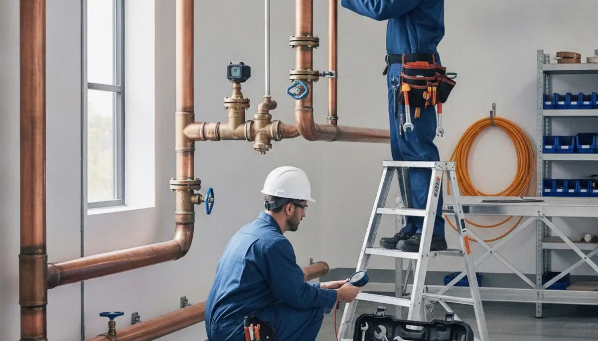 Minneapolis, MN plumber repairing residential pipes for emergency plumbing service