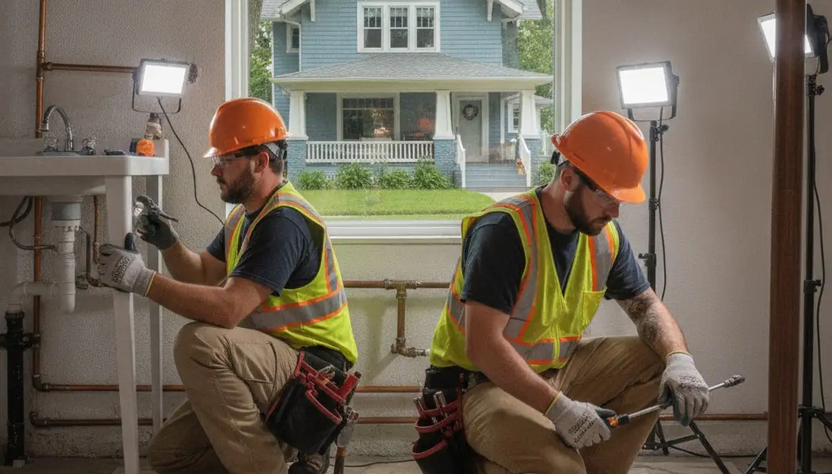 Minneapolis, MN plumber repairing a leak for emergency plumbing service