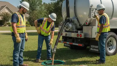 Minneapolis, MN plumber pumping septic tank for home maintenance service