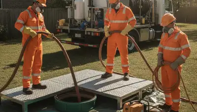 Septic tank cleaning service in Minneapolis, MN by a professional plumber