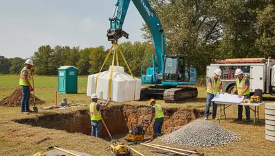 Septic tank installation for Minneapolis, MN homes by on-call plumbers