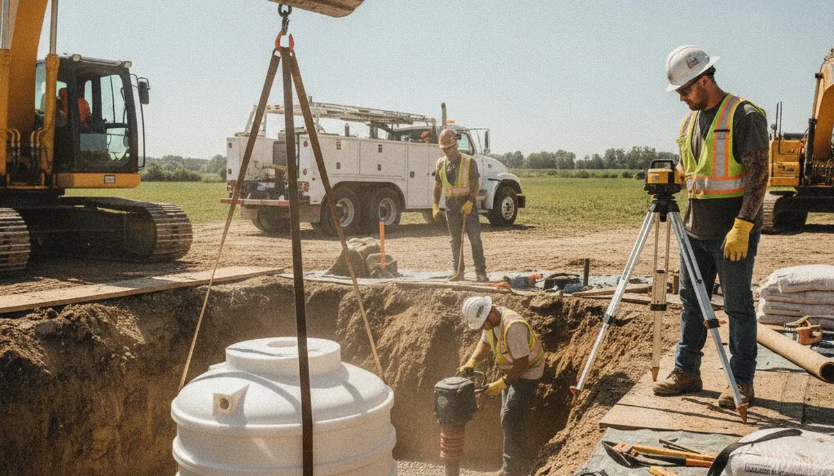 Septic tank installation service in Minneapolis, MN for homes with expert plumbing repair support