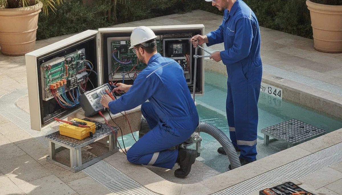 Spa repair plumbers fixing jets and water lines in Minneapolis, MN