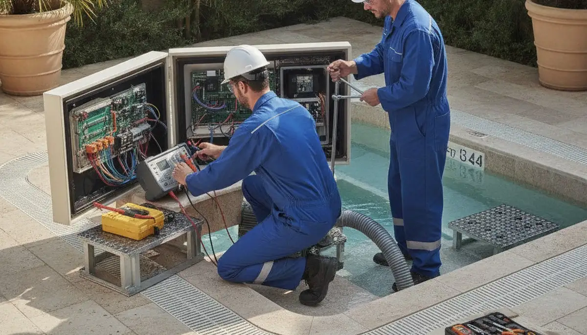 Spa repair plumbers fixing jets and water lines in Minneapolis, MN